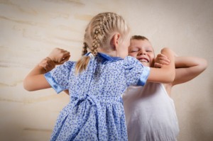 children fighting